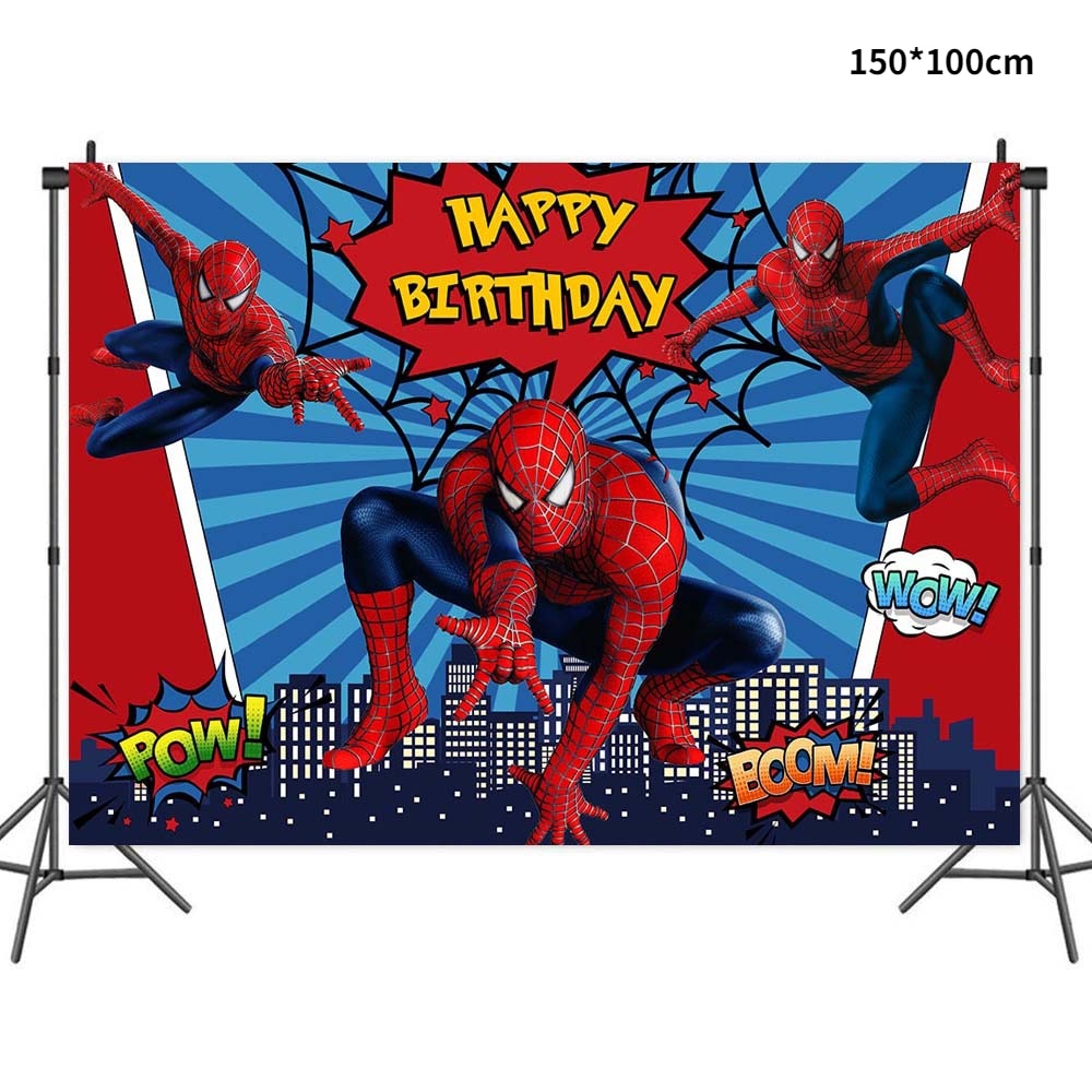 Decoração de Aniversário do Homem Aranha Azul