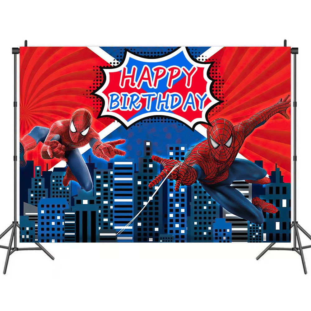 Decoração de Aniversário do Homem Aranha Azul