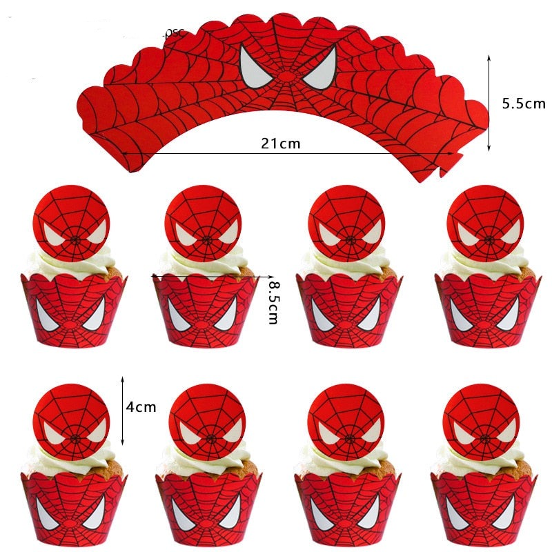 Decoração de Aniversário do Homem Aranha Azul