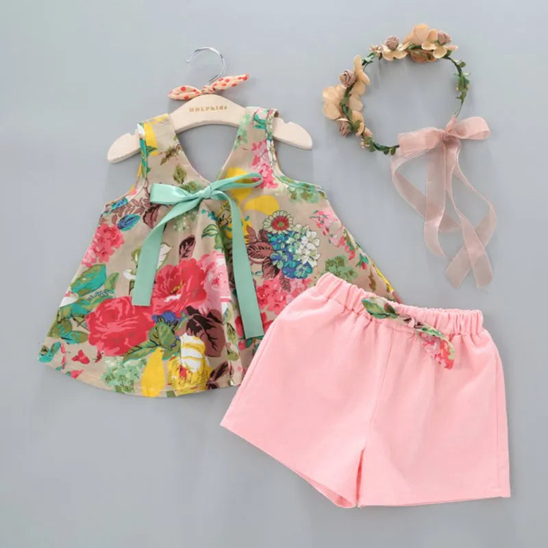 Conjunto Floral - 2 a 6 anos