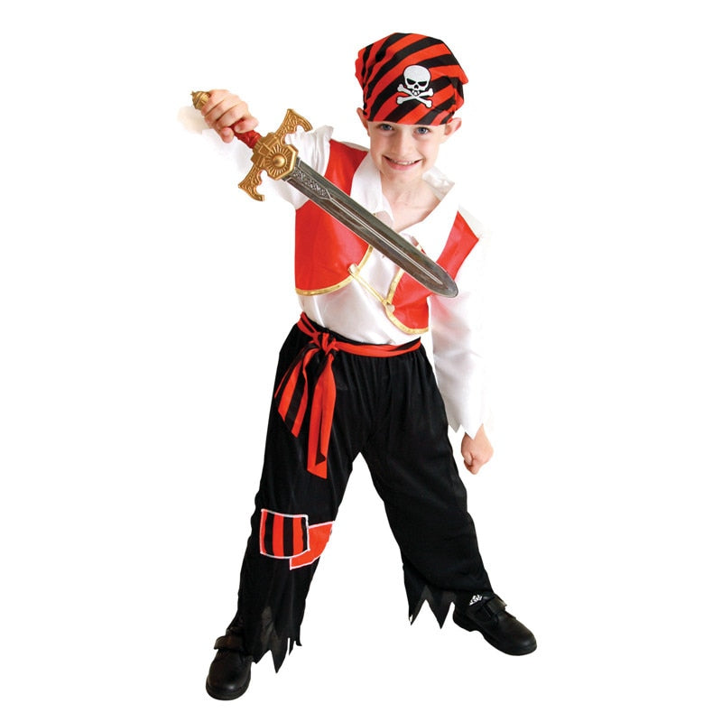 Fantasia Infantil de Pirata para Meninos - 110 a 140 cm