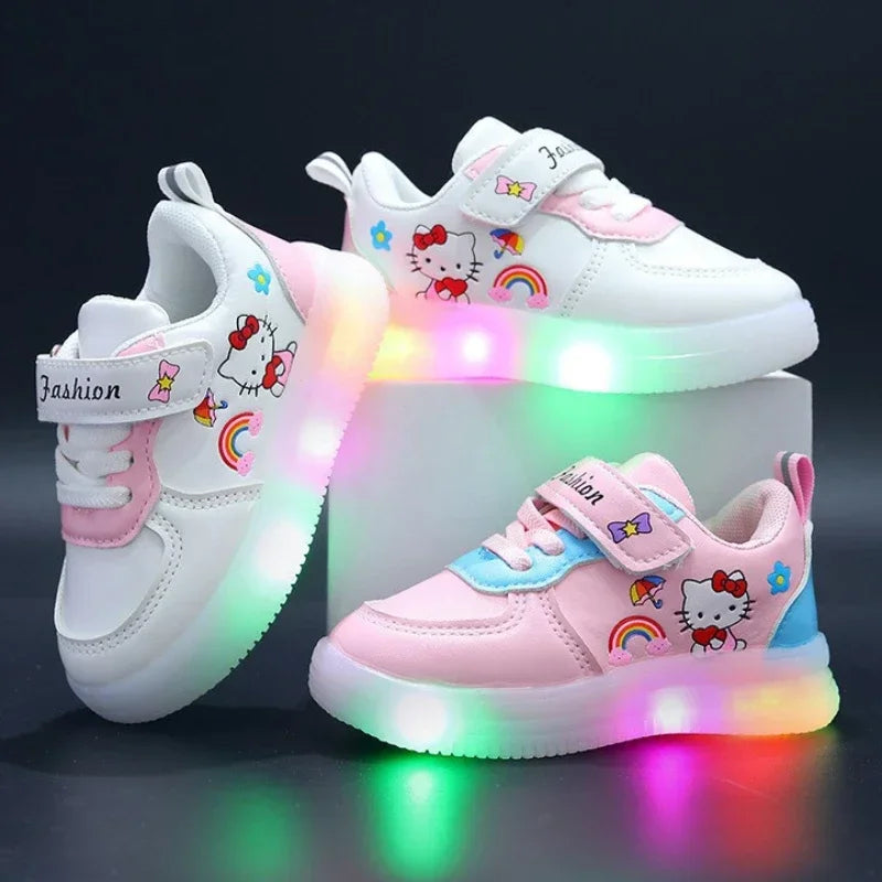 Tênis Hello Kitty com Luzes LED