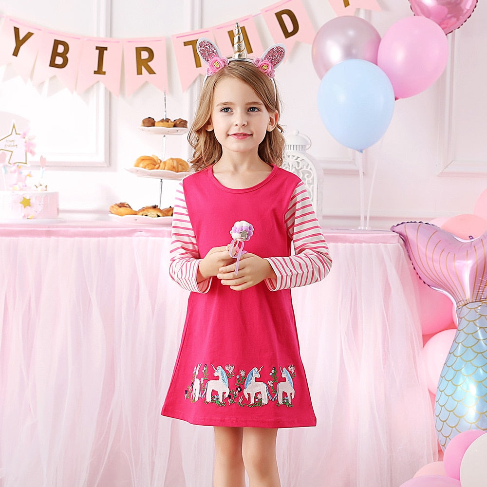 Vestido Manga Longa Coleção Nuvem - 2 a 12 anos