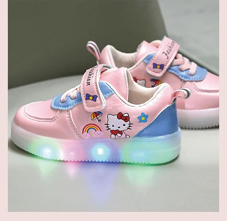 Tênis Hello Kitty com Luzes LED
