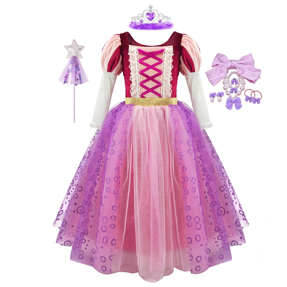 Fantasia Rapunzel do filme ''Enrolados'' - 2 a 11 anos