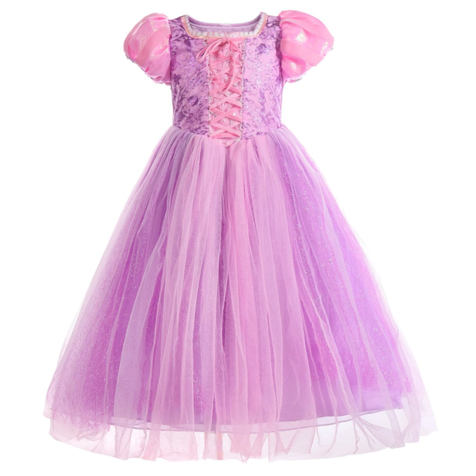 Vestido Rapunzel - 2 a 10 anos