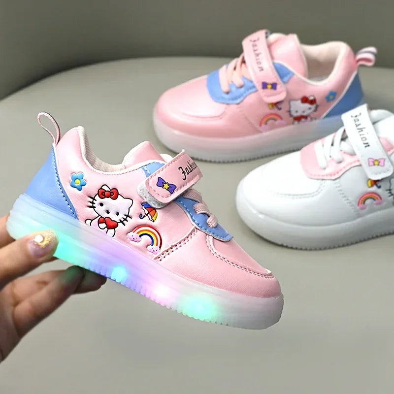 Tênis Hello Kitty com Luzes LED