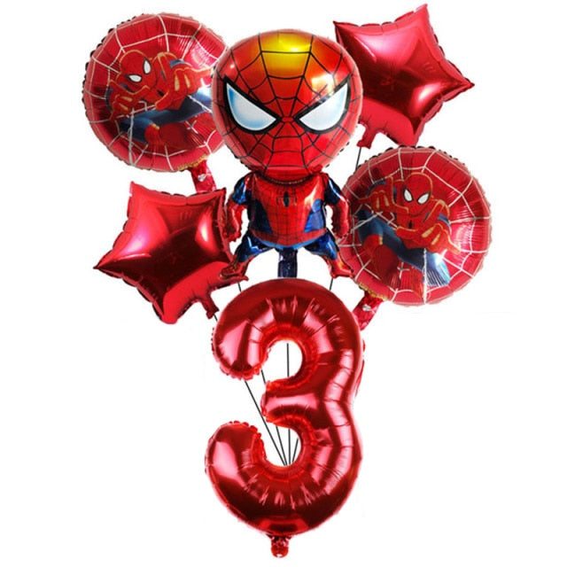 Decoração de Aniversário Homem Aranha Vermelha