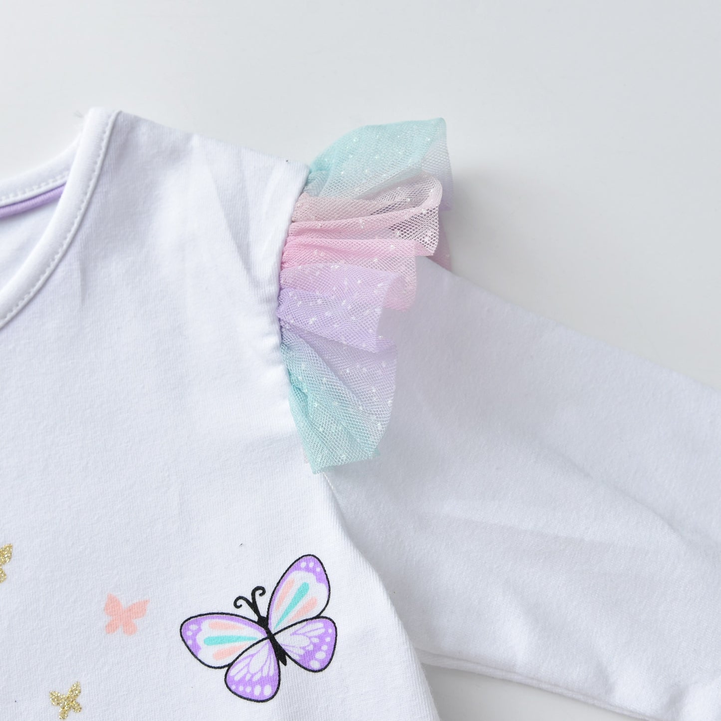 Conjunto Camisa Manga Longa e Saia Coleção Nuvem - 3 a 8 anos