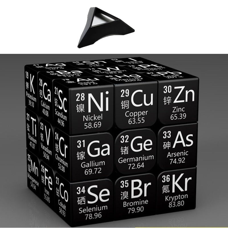 Cubo Mágico com Cálculos e Elementos Químicos