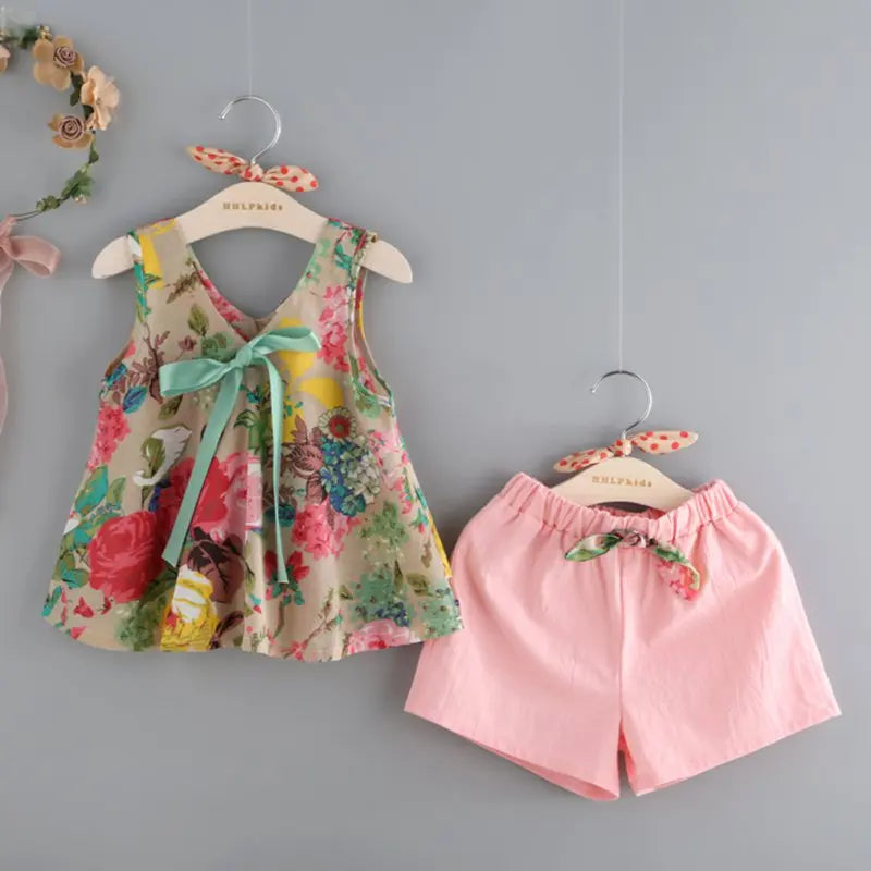 Conjunto Floral - 2 a 6 anos