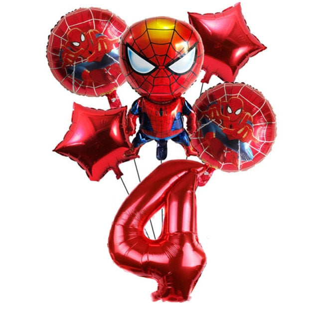 Decoração de Aniversário Homem Aranha Vermelha