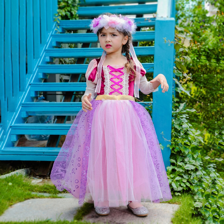 Fantasia Rapunzel do filme ''Enrolados'' - 2 a 11 anos