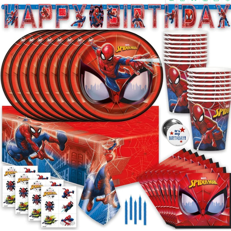 Decoração de Aniversário Homem Aranha Vermelha