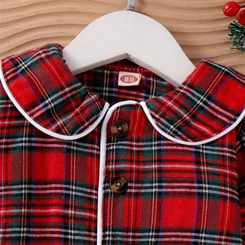 Conjunto Pijama Xadrez - 1 a 5 anos