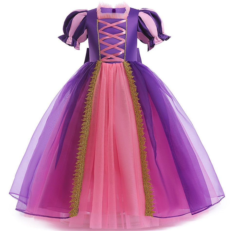 Vestido Rapunzel - 2 a 10 anos