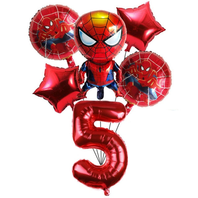 Decoração de Aniversário Homem Aranha Vermelha