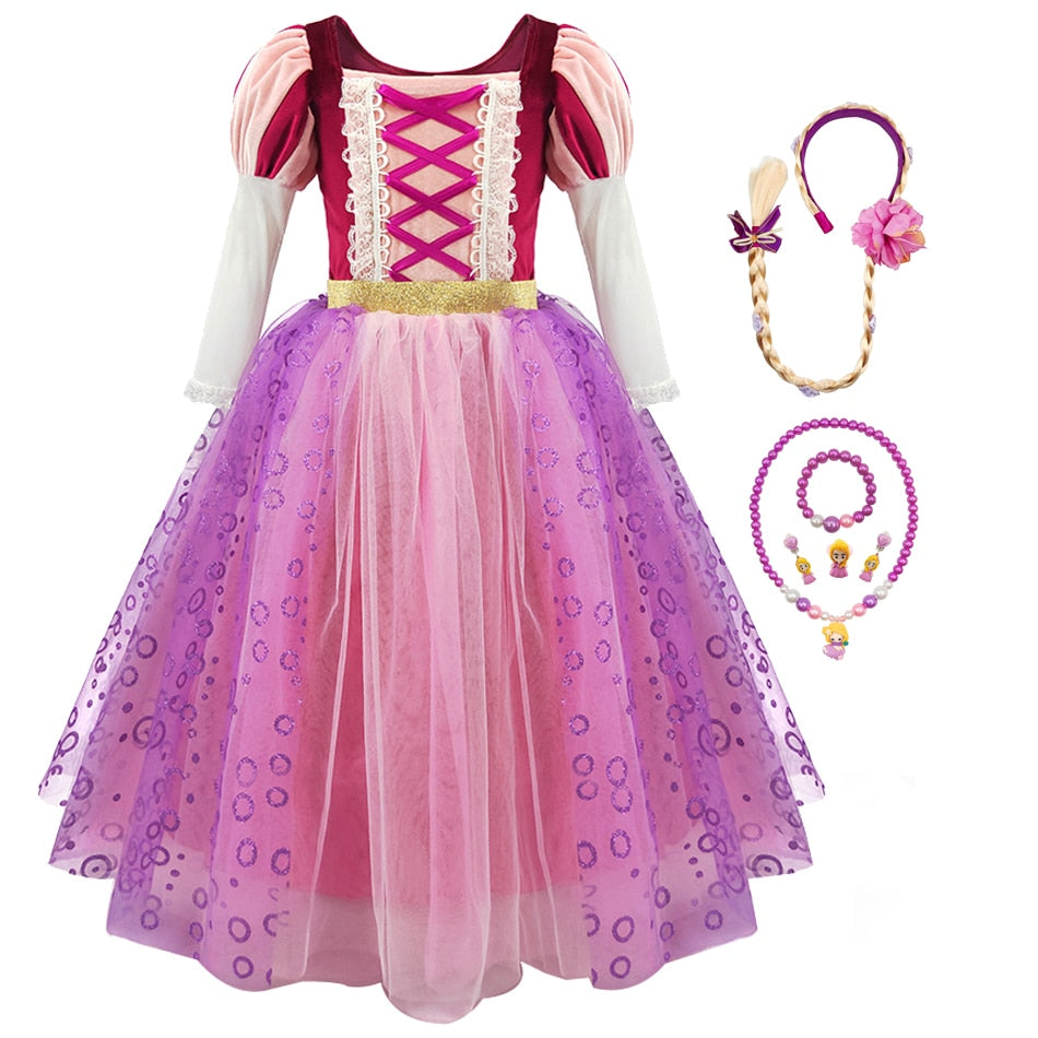 Fantasia Rapunzel do filme ''Enrolados'' - 2 a 11 anos