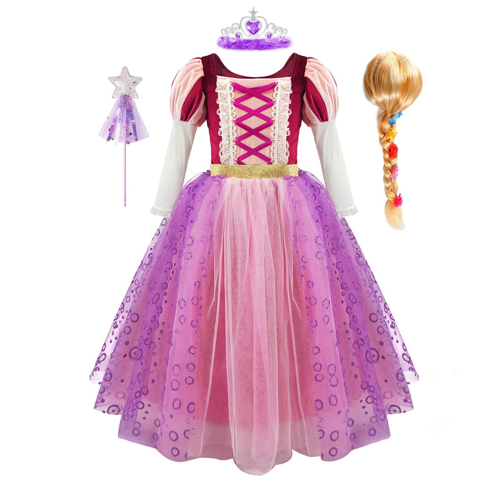 Fantasia Rapunzel do filme ''Enrolados'' - 2 a 11 anos