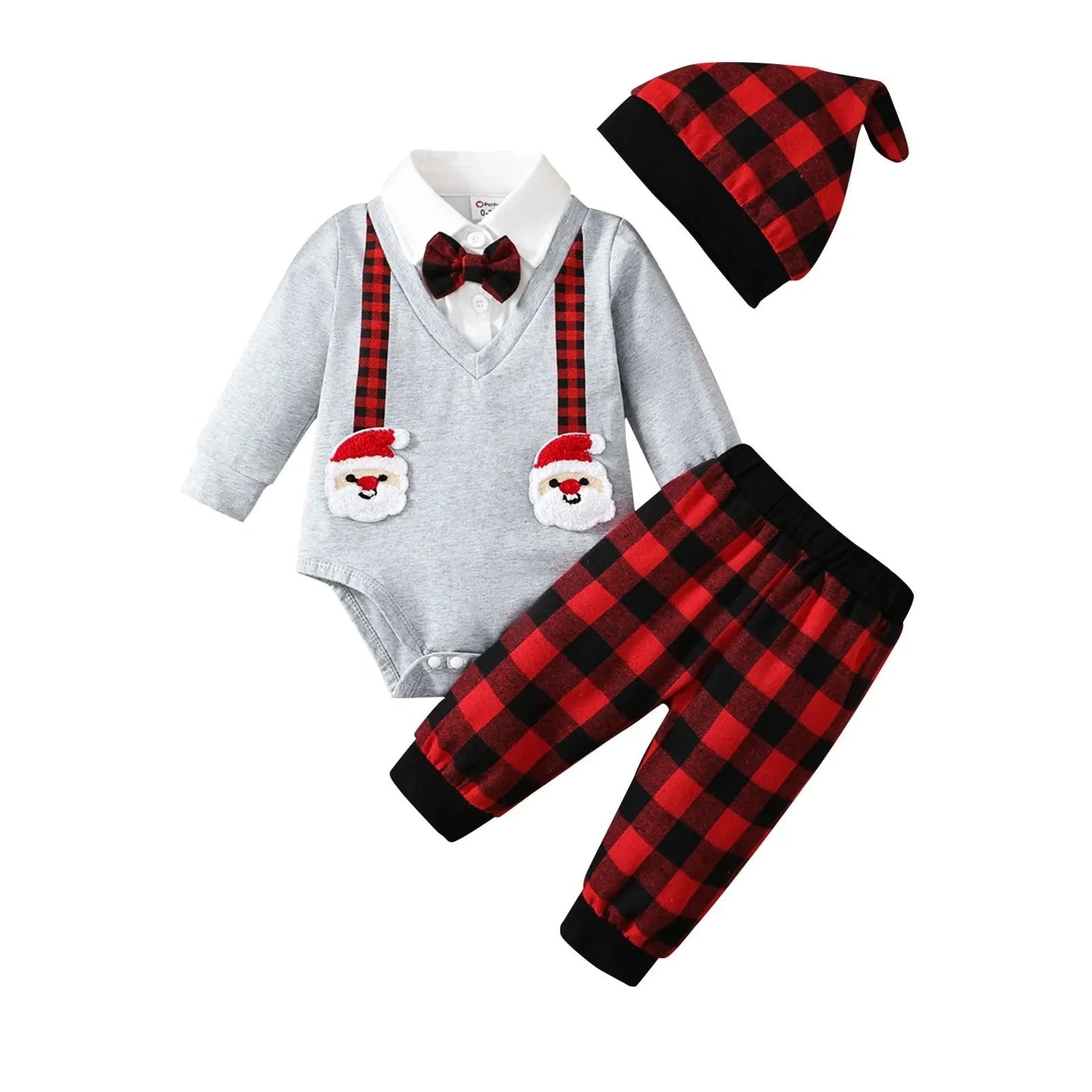 Camisa, Calça e Touca Natalina - RN a 18 meses
