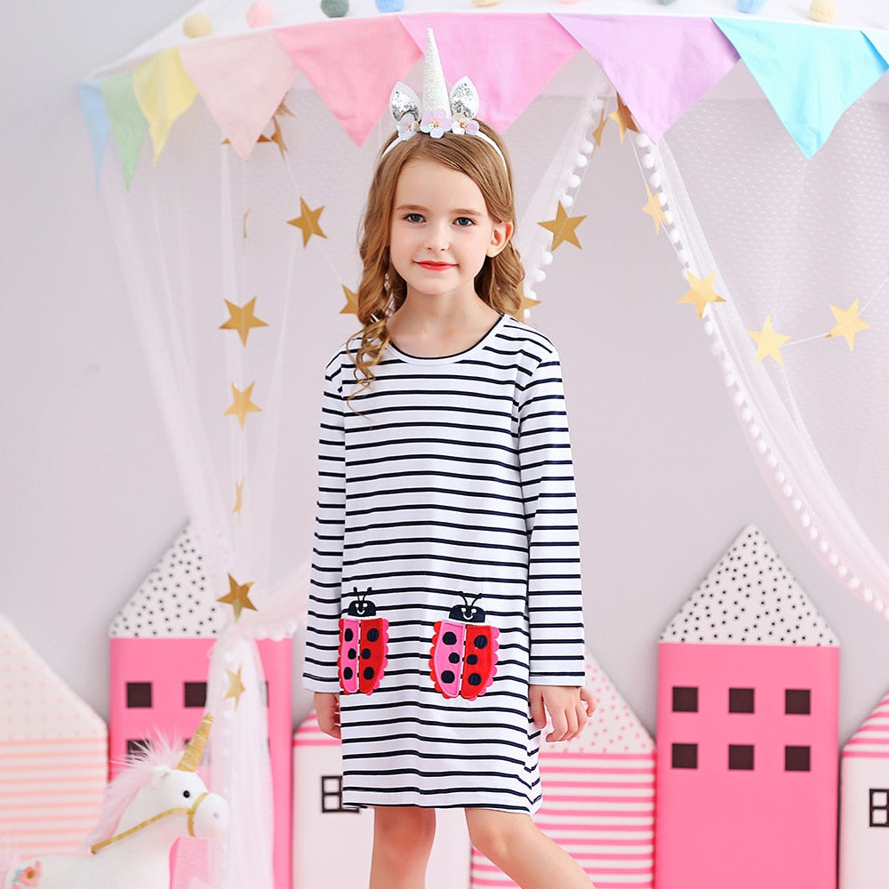 Vestido Manga Longa Coleção Nuvem - 3 a 8 anos
