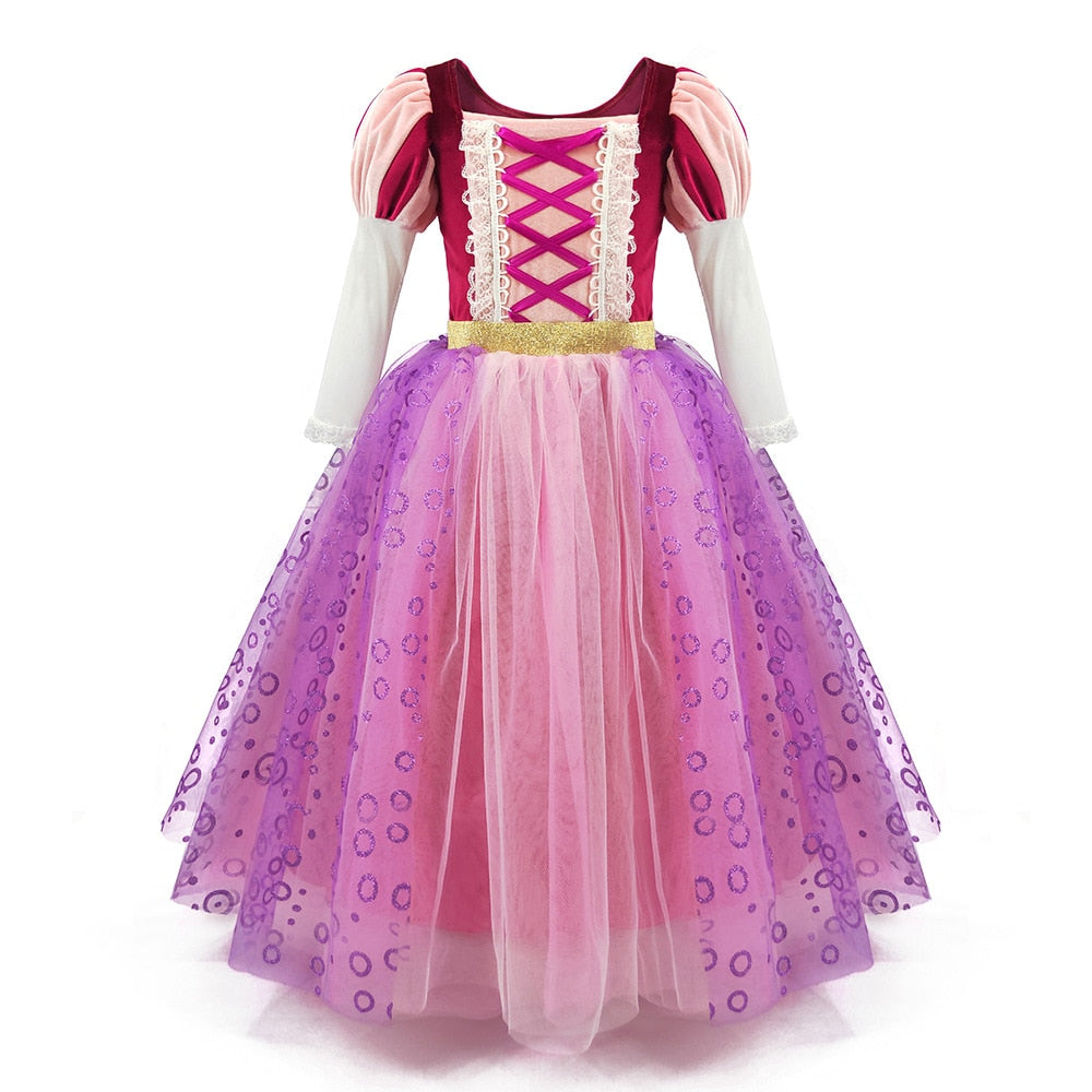 Vestido Rapunzel - 2 a 10 anos