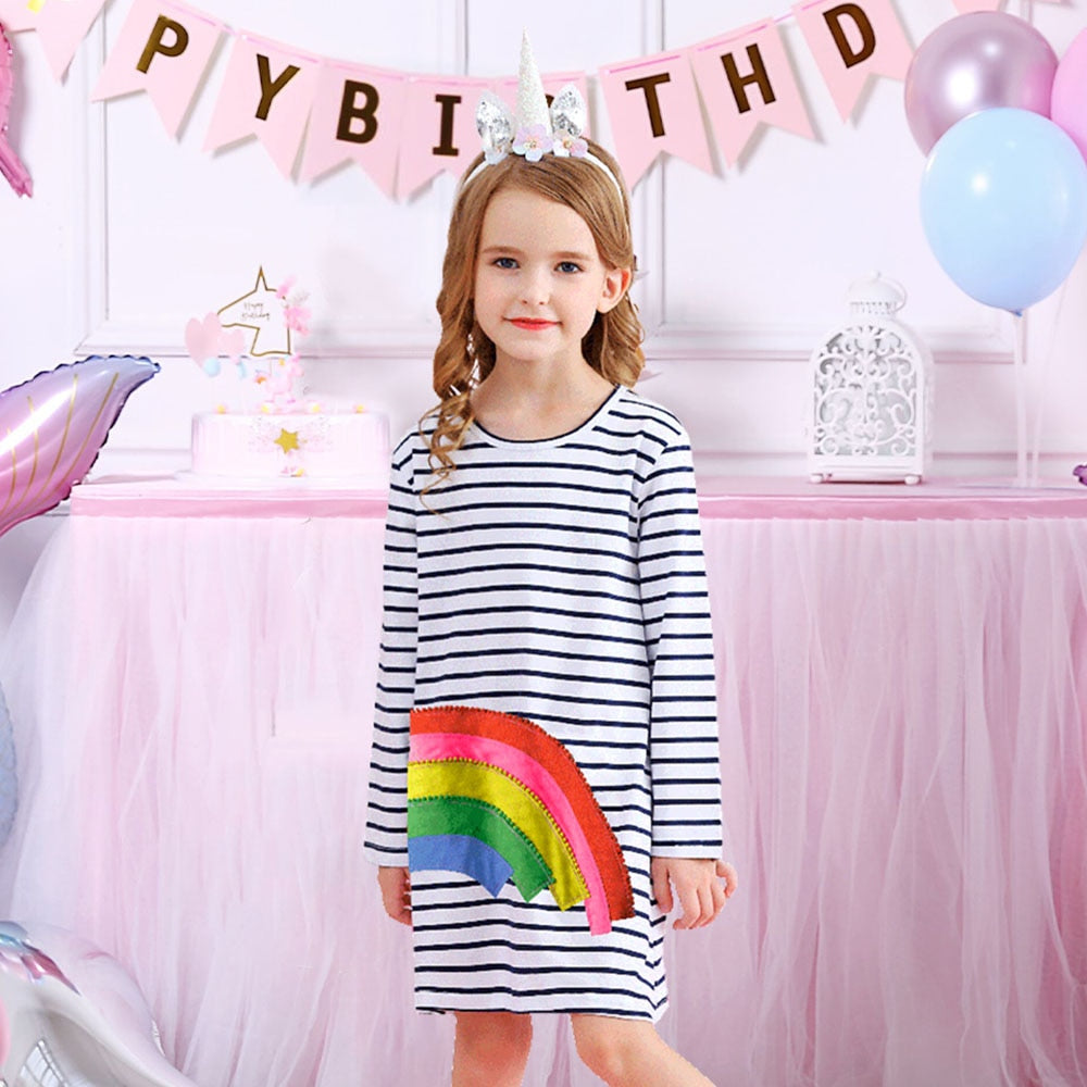 Vestido Manga Longa Coleção Nuvem - 3 a 8 anos