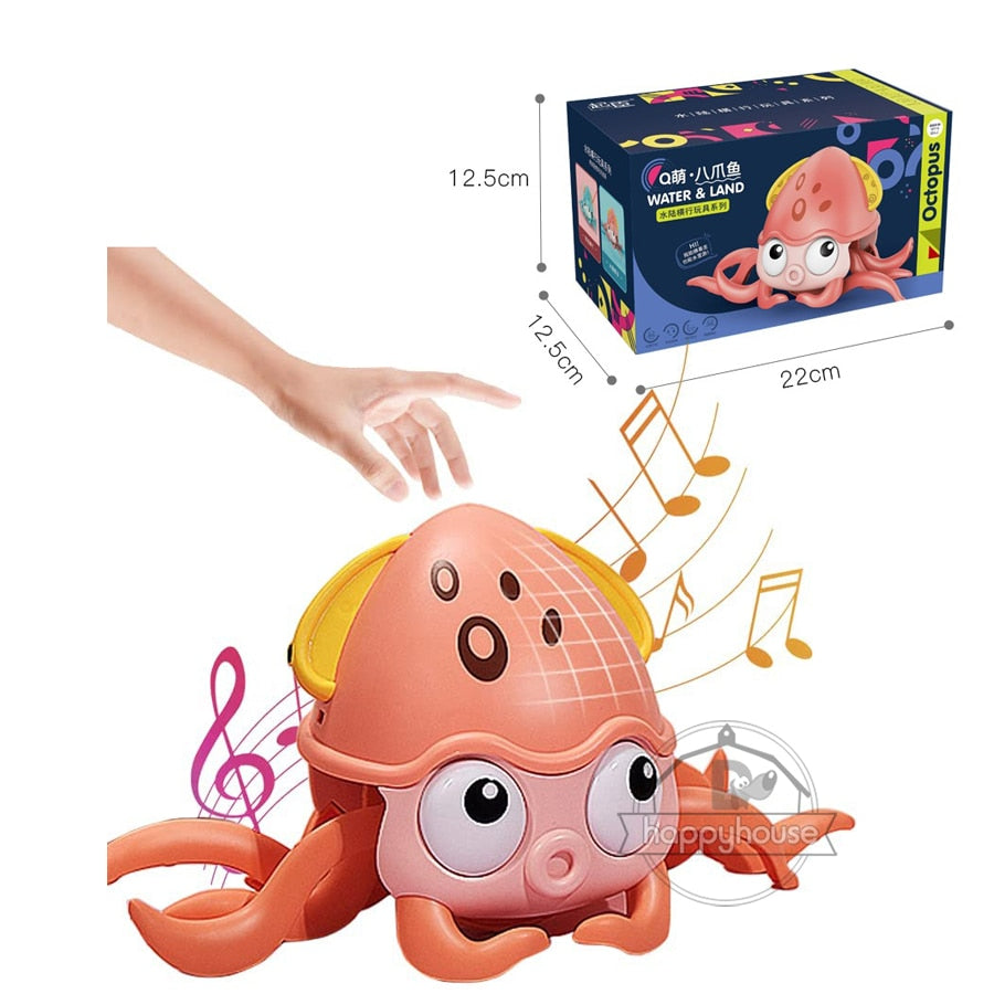 Brinquedo musical, com luzes e que se movimenta e desvia dos obstáculos super interativo para criança