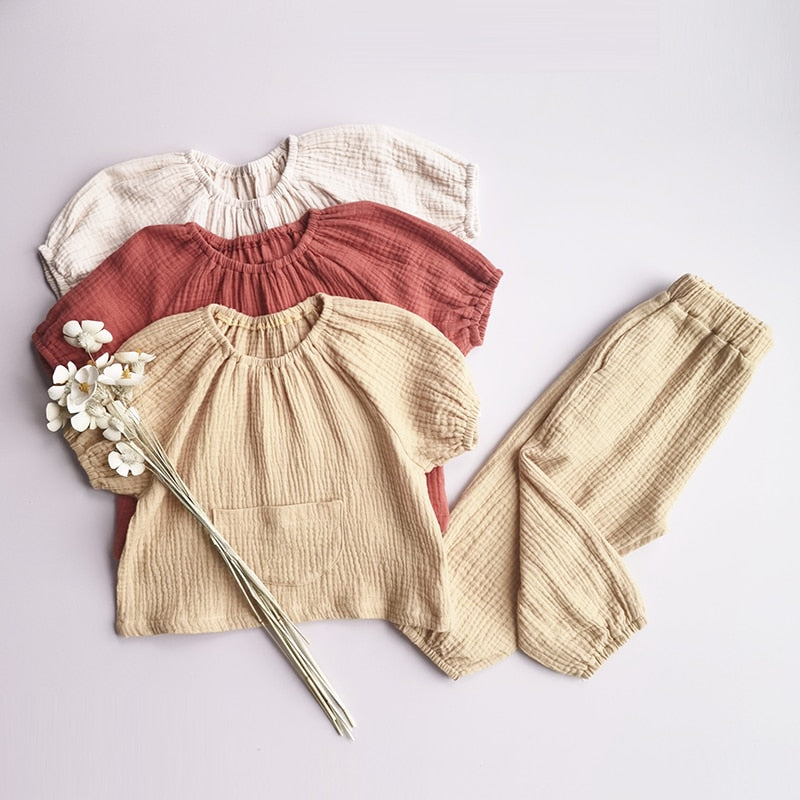 Conjunto em Linho - 8 meses a 5 anos