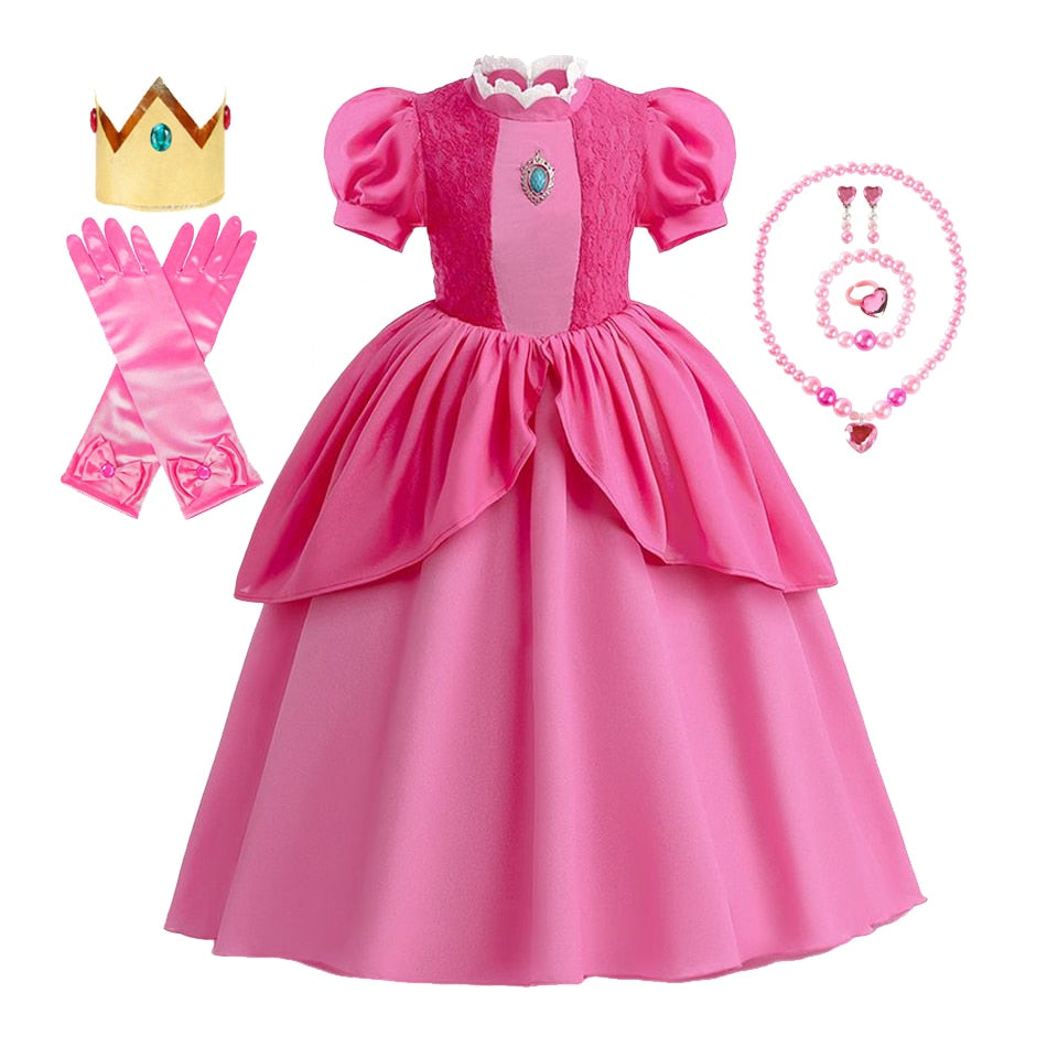 Fantasia da Princesa Peach - 2 a 10 anos