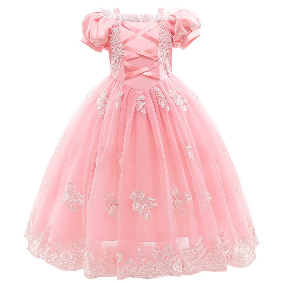 Vestido Rapunzel - 2 a 10 anos