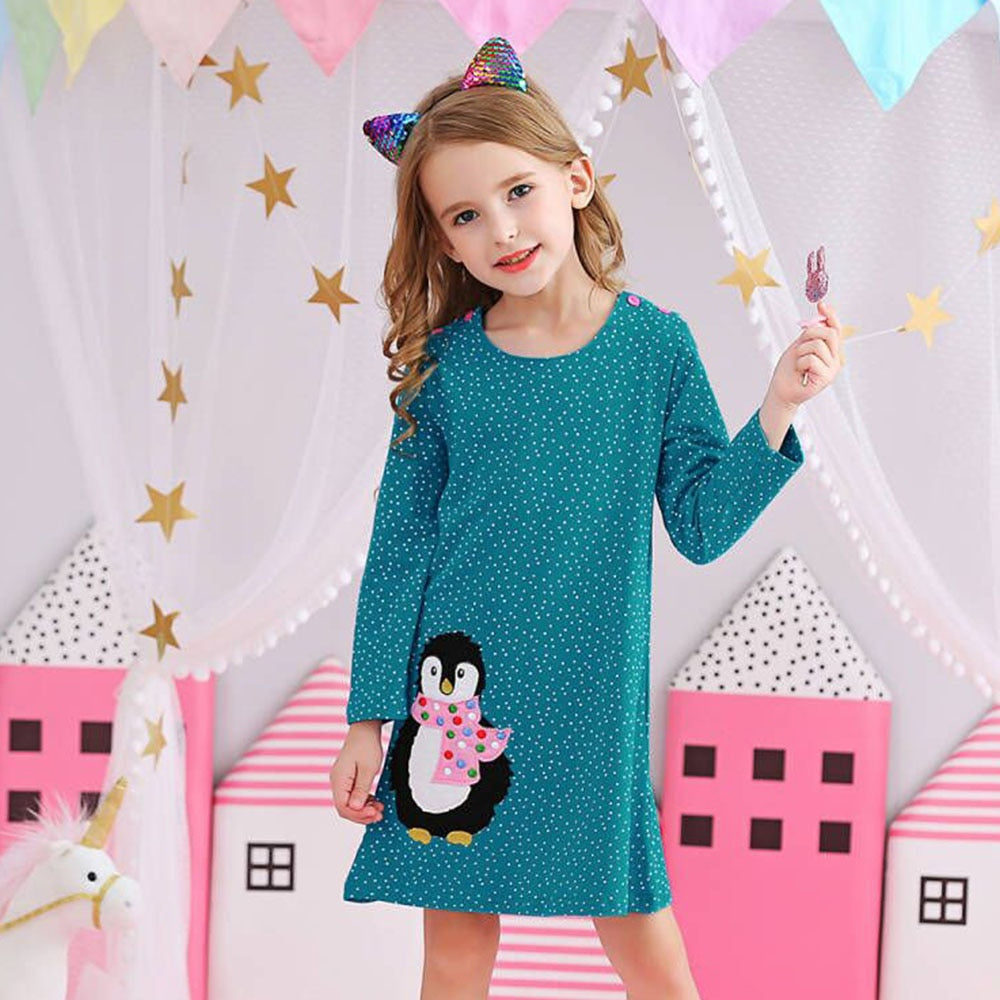 Vestido Manga Longa Coleção Nuvem - 3 a 8 anos