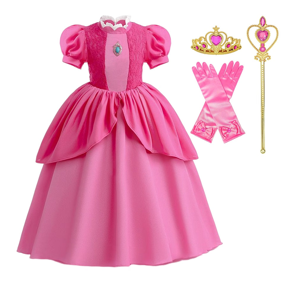 Fantasia da Princesa Peach - 2 a 10 anos