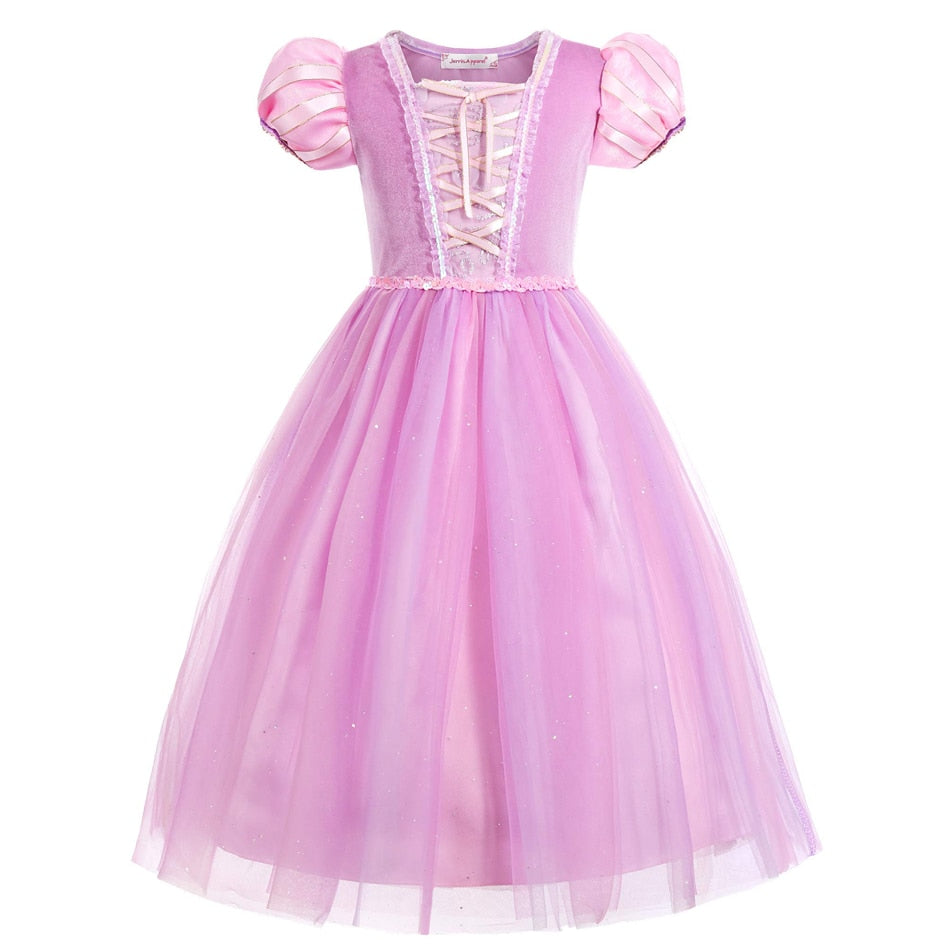Vestido Rapunzel - 2 a 10 anos