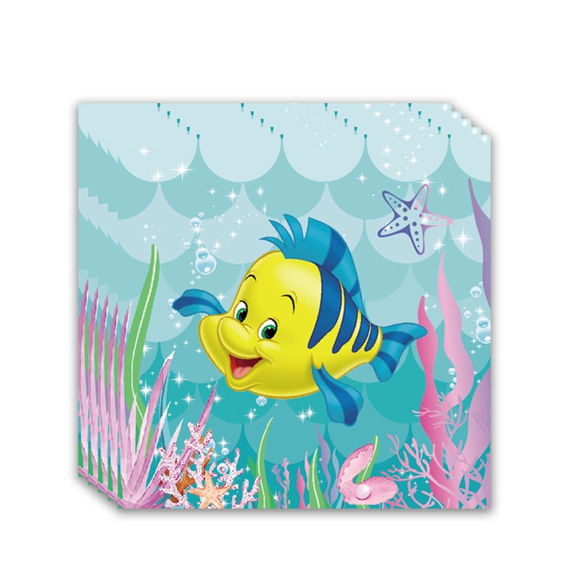 Decoração de Aniversário Pequena Sereia