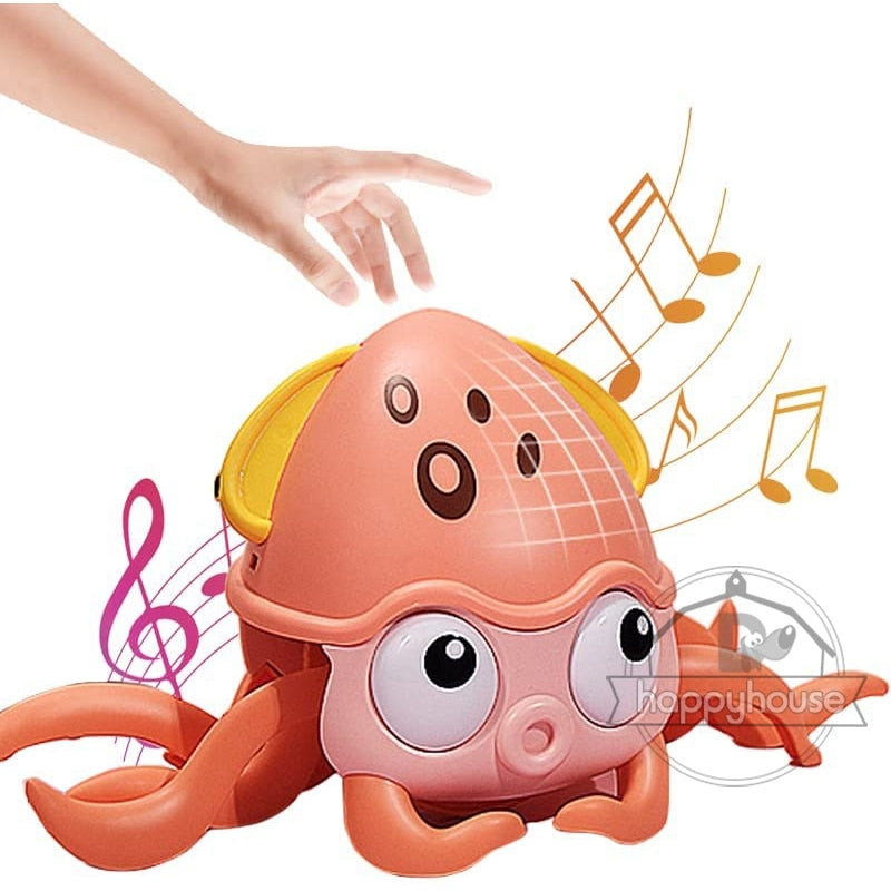 Brinquedo musical, com luzes e que se movimenta e desvia dos obstáculos super interativo para criança