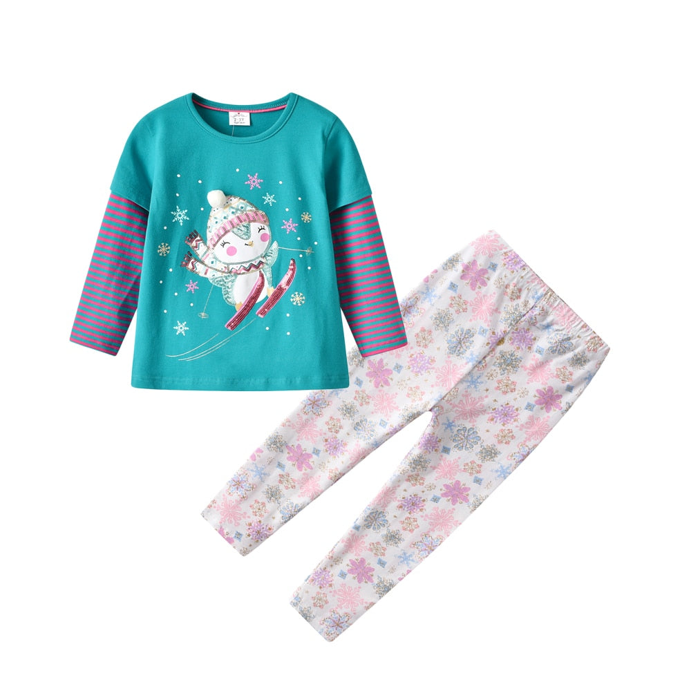 Conjunto Florido Coleção Nuvem - 3 a 12 anos