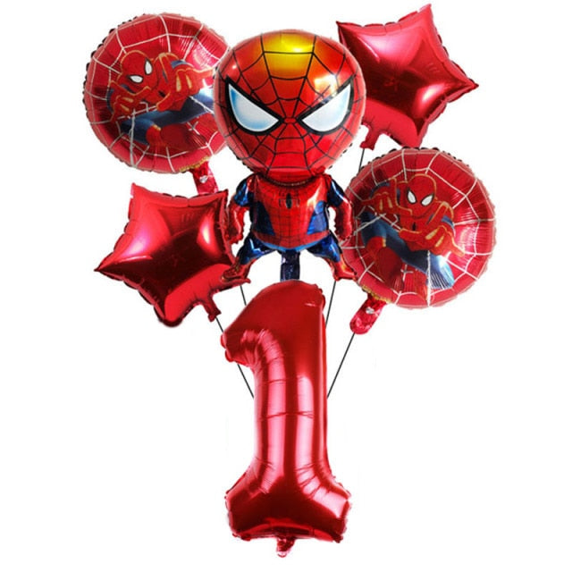 Decoração de Aniversário Homem Aranha Vermelha