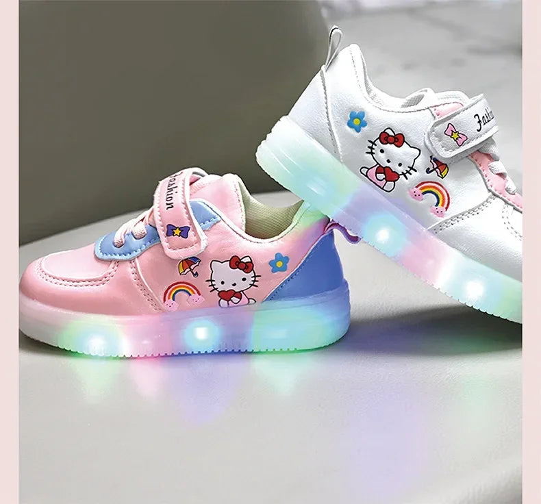 Tênis Hello Kitty com Luzes LED