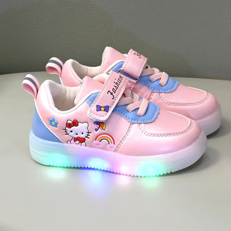 Tênis Hello Kitty com Luzes LED