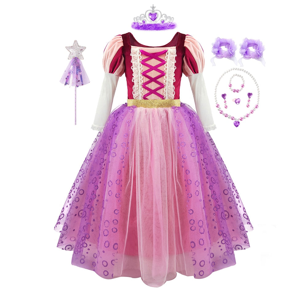 Fantasia Rapunzel do filme ''Enrolados'' - 2 a 11 anos