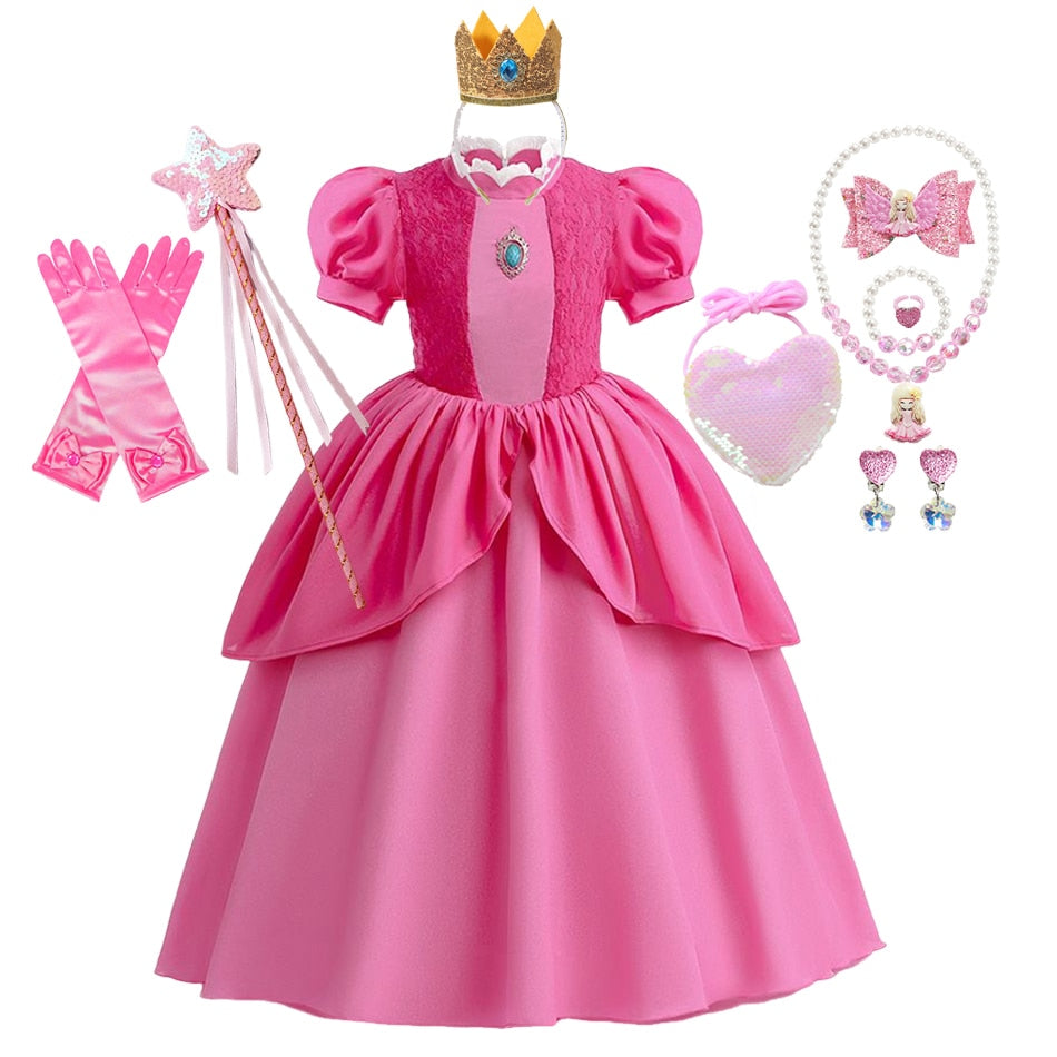 Fantasia da Princesa Peach - 2 a 10 anos