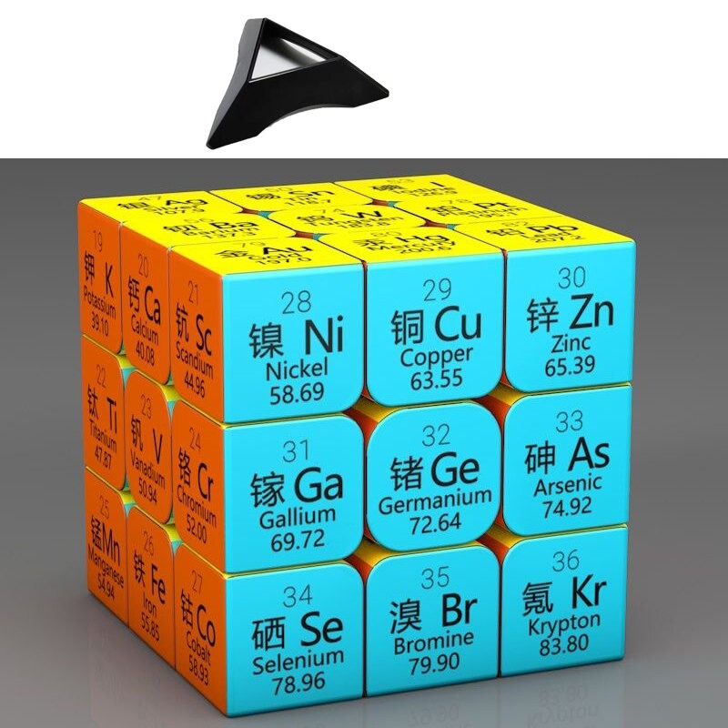 Cubo Mágico com Cálculos e Elementos Químicos