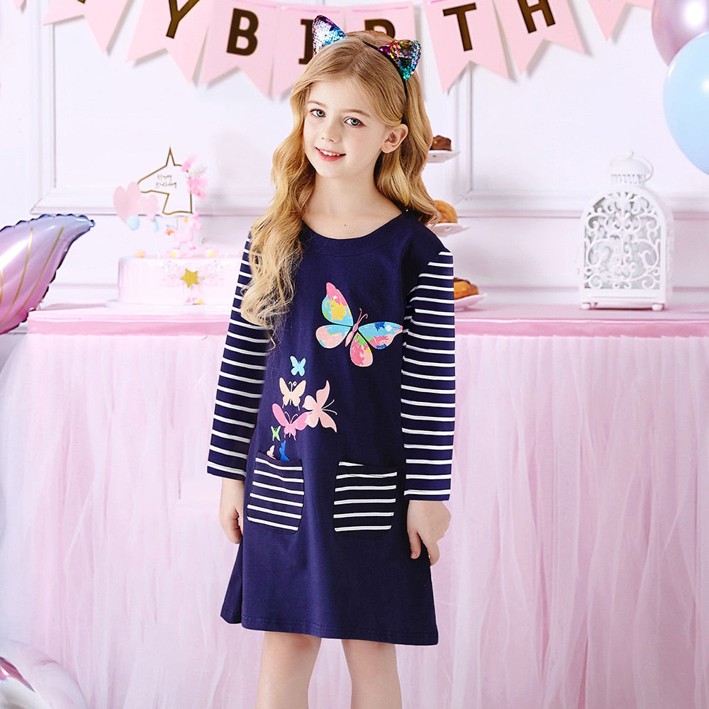 Vestido Manga Longa Coleção Nuvem - 3 a 8 anos