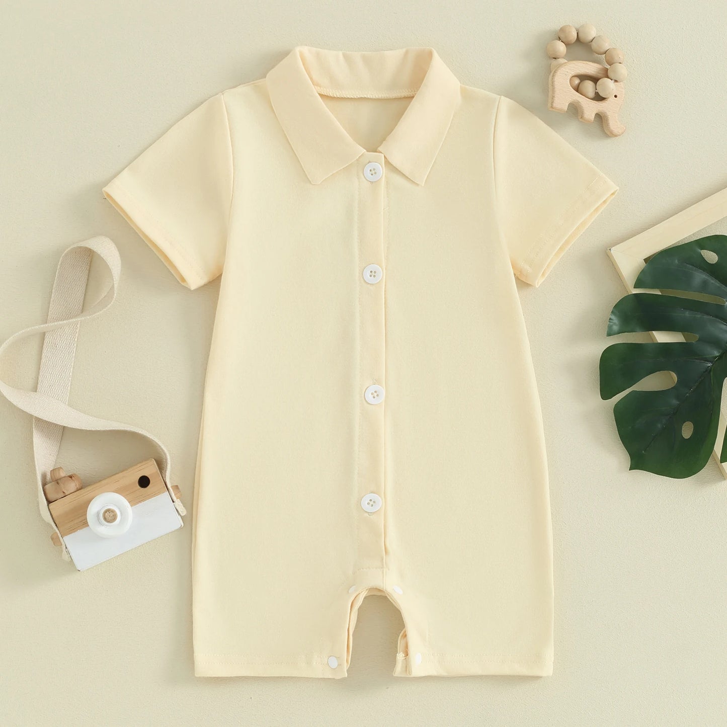 Body com Gola Polo - 6 a 24 meses