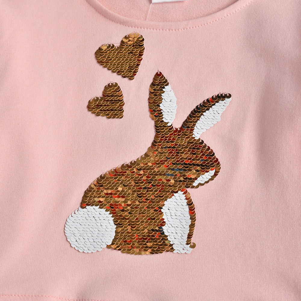 Camiseta feminina infantil estilosa de manga comprida - 3 a 12 anos