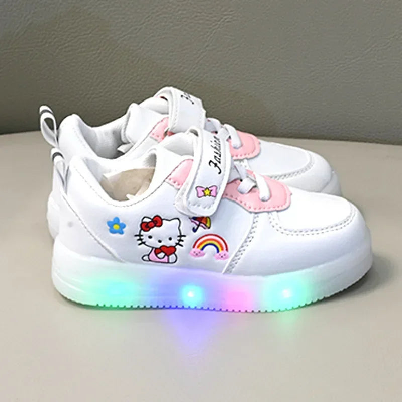 Tênis Hello Kitty com Luzes LED