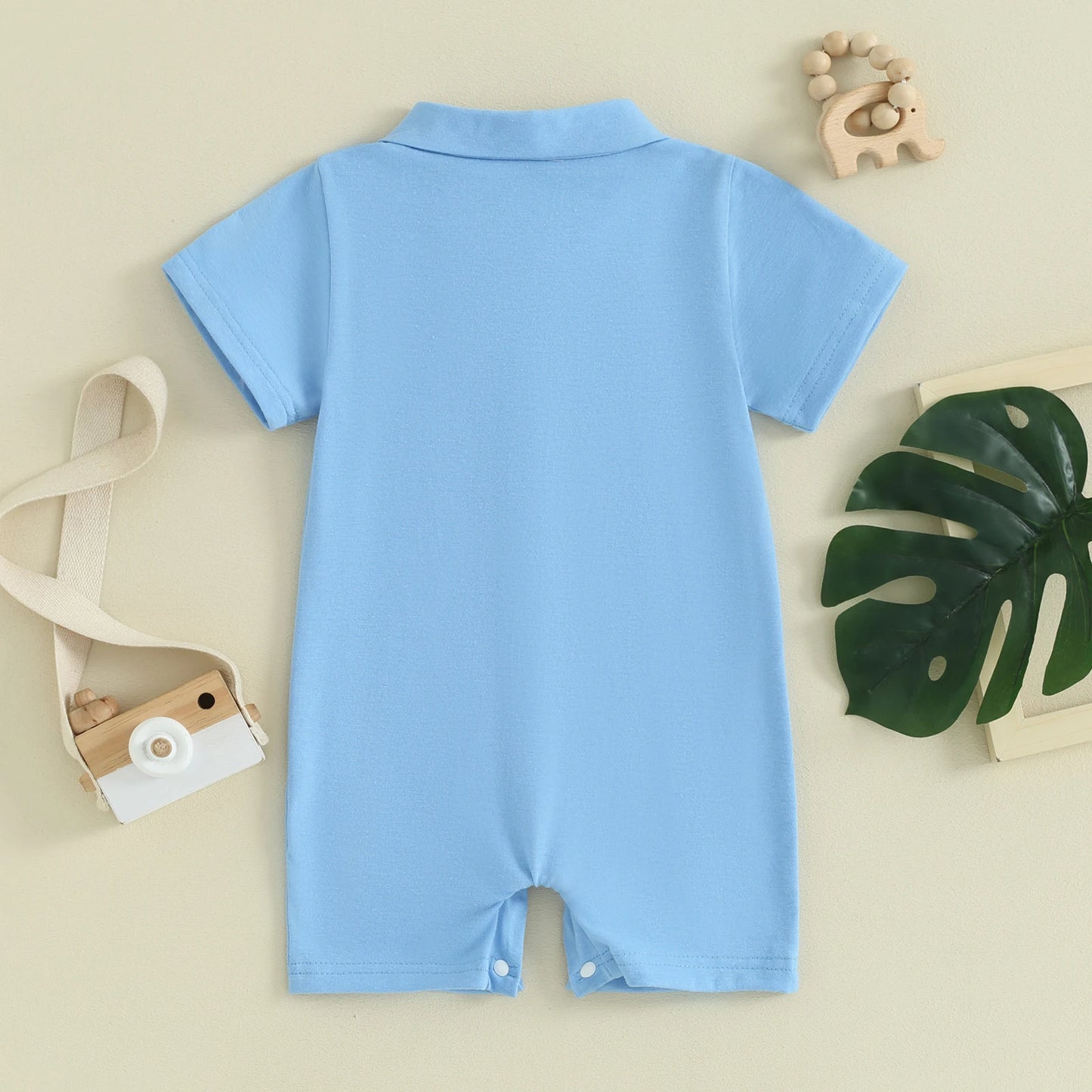 Body com Gola Polo - 6 a 24 meses