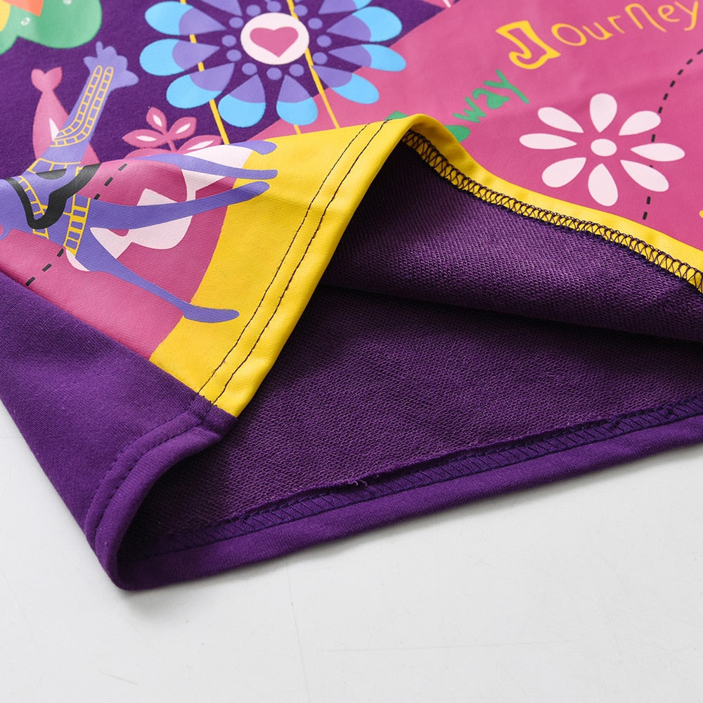 Vestido infantil com capuz para o inverno - 3 a 12 anos