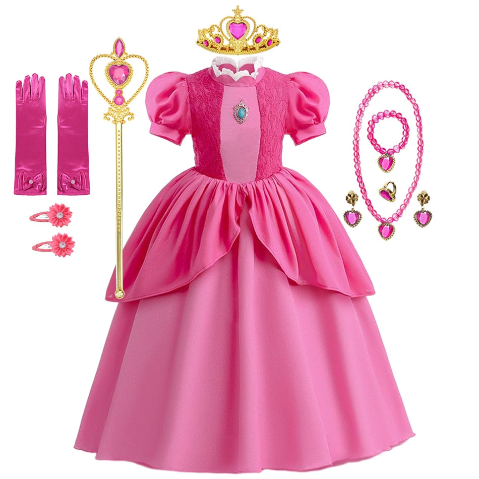 Fantasia da Princesa Peach - 2 a 10 anos